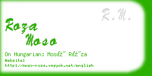roza moso business card